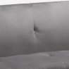Sofá cama 3 plazas diseño clic clac reclinable tejido terciopelo Explicitus Medidas