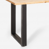 Mesa para comedor estilo industrial de madera y metal eje 160x80cm Rajasthan 160 Precio