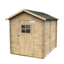 Caseta de jardín de madera exterior para herramientas Gaeta 178x218 Oferta