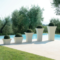 Maceta cuadrada 50 x 50 cm macetero diseño salón terraza jardín Patio Compra