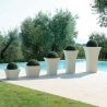 Maceta cuadrada 40 x 40 cm macetero diseño salón terraza jardín Patio Características