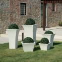 Maceta cuadrada para plantas alta 100 cm macetero diseño terraza jardín Patio Precio