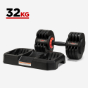 Par mancuernas 2 x 32 kg peso regulable gimnasio fitness carga variable Oonda Oferta