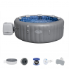 Jacuzzi inflable redonda 216x80cm Bestway Lay-Z SPA Santorini Hydrojet Pro 7 plazas 60075 Venta
