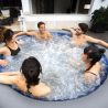 Jacuzzi inflable redonda 216x80cm Bestway Lay-Z SPA Santorini Hydrojet Pro 7 plazas 60075 Descueto