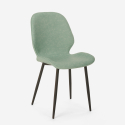 Silla de cocina de cuero sintético de diseño moderno Lyna Oferta