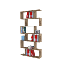 Librería de columna 6 estantes vertical oficina casa diseño moderno Calli Acero Rebajas