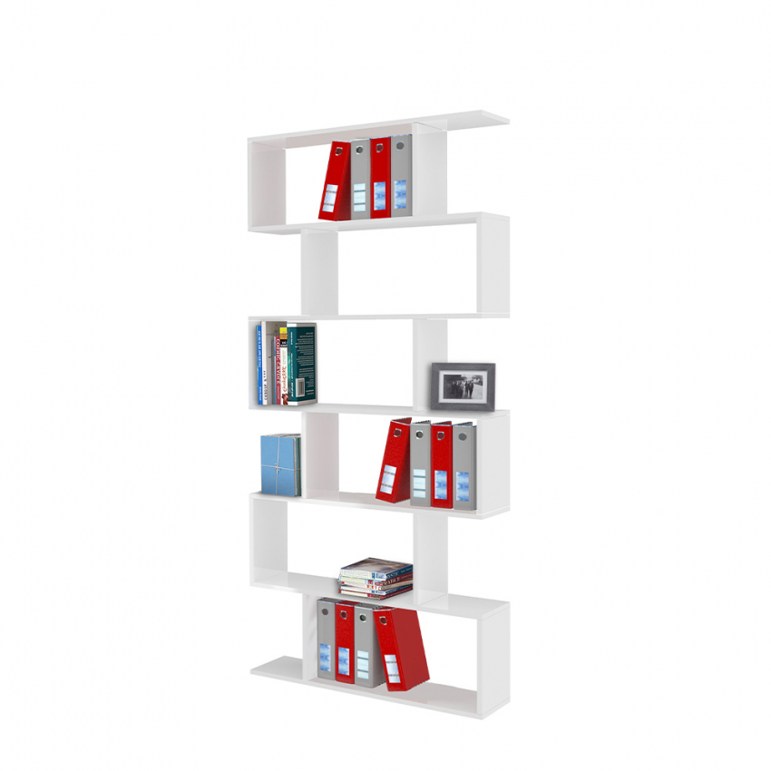 Librería vertical Ely 6 habitaciones diseño moderno