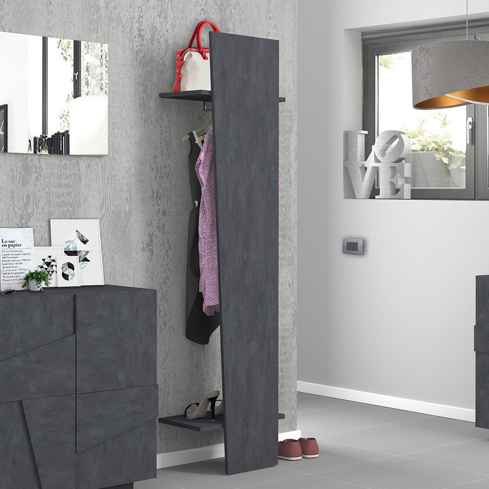 Perchero armario abierto diseño moderno vestíbulo dormitorio pizarra Vega Hang