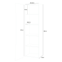 Armario ropero entrada salón diseño 5 estanterías blanco brillante Arco Wardrobe Catálogo