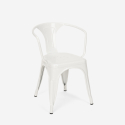 juego mesa 80 x 80 cm diseño industrial 4 sillas estilo bar cocina hustle white 