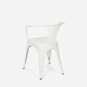 juego mesa 80 x 80 cm diseño industrial 4 sillas estilo bar cocina hustle white 