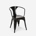 juego mesa 80 x 80 cm 4 sillas diseño industrial estilo Lix cocina bar hustle black 