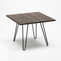 juego 4 sillas estilo Lix mesa 80 x 80 cm diseño industrial bar cocina reims dark Compra