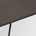 juego cocina restaurante mesa madera 120 x 80 cm 4 sillas estilo industrial Lix wismar 