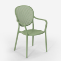 Juego mesa redonda beige 80 cm 2 sillas diseño moderno exterior Valet 