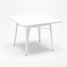 conjunto 4 sillas Lix mesa cocina blanco 80 x 80 cm century white top light Características