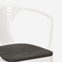 conjunto de mesa 120 x 60 cm 4 sillas Lix madera industrial comedor wismar wood 