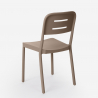 Juego 2 sillas polipropileno diseño mesa redonda 80 cm Ipsum 