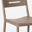 Juego mesa redonda negro 80 cm 2 sillas diseño moderno Ipsum Dark 