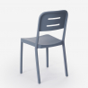 Juego 2 sillas diseño moderno mesa cuadrada 70 x 70 cm negro Larum Dark 