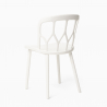 Juego 2 sillas polipropileno diseño mesa 80 cm redonda beige Kento Modelo