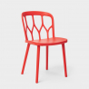 Juego 2 sillas diseño polipropileno mesa cuadrada 70 x 70 cm beige Saiku 