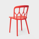 Juego 2 sillas diseño polipropileno mesa cuadrada 70 x 70 cm beige Saiku 