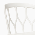 Juego mesa redonda negro 80 cm 2 sillas polipropileno Kento Dark Características