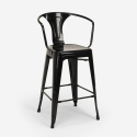 juego mesa alta negro 60 x 60 cm 4 taburetes metal bar cocina bucket black 