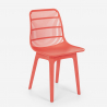 Juego 2 sillas diseño moderno mesa redonda beige 80 cm exterior Bardus 