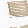 Juego 2 sillas mesa beige cuadrada 70 x 70 cm polipropileno exterior Clue Stock