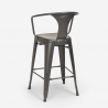 juego bar cocina 4 taburetes industrial mesa madera 60 x 60 cm mason 