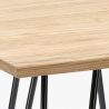 juego bar cocina 4 taburetes industrial mesa madera 60 x 60 cm mason 