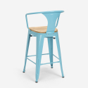 juego bar cocina mesa alta 60 x 60 cm 4 taburetes mason top light 