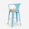 juego bar cocina mesa alta 60 x 60 cm 4 taburetes mason top light 