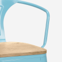 juego bar cocina mesa alta 60 x 60 cm 4 taburetes mason top light 