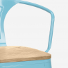 juego bar cocina mesa alta 60 x 60 cm 4 taburetes mason top light 