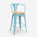 juego bar cocina mesa alta 60 x 60 cm 4 taburetes mason top light 