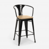 juego bar cocina 4 taburetes mesa alta 60 x 60 mason noix top light Características