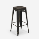 juego bar cocina 4 taburetes madera mesa alta industrial 60 x 60 cm oudin Elección