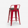 juego bar cocina mesa alta metal 60 x 60 cm 4 taburetes madera buch 