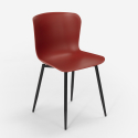 Conjunto 4 sillas mesa cuadrada 80 x 80 cm diseño industrial Claw Light 