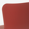 Conjunto mesa 80 x 80 cm cuadrada 4 sillas estilo industrial metal Claw Dark 
