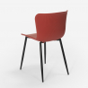 conjunto 4 sillas mesa 80 x 80 cm cuadrada estilo industrial wrench dark 