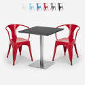 juego 2 sillas Lix mesa 70 x 70 cm horeca bar restaurante starter silver Catálogo