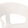 Juego de comedor 80 x 80 cm madera metal 4 sillas diseño Reeve White 