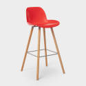 Juego 2 taburetes diseño mesa alta 60 cm redonda negro Ojala Dark 
