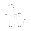 Juego mesa blanca redonda 100 cm diseño escandinavo 4 sillas Midlan Light 