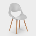 Juego mesa rectangular 80 x 120 cm 4 sillas diseño escandinavo Flocs Light Precio